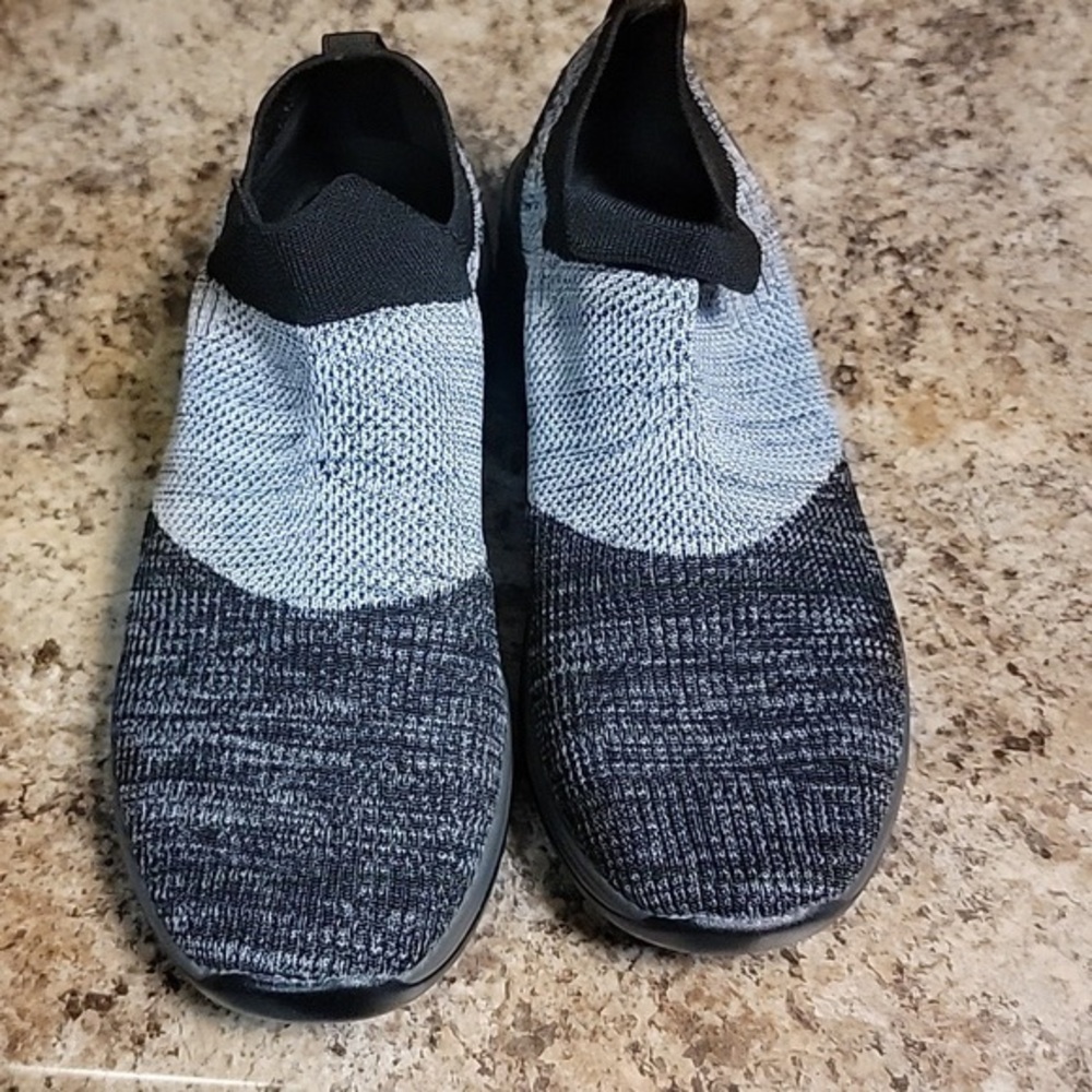 Stylish Black and Gray Women Slip-On Shoes